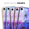 Abstract Blue & Pink Surface - Skin-Kit for the Apple iPhone XR, XS MAX, XS/X, 8/8+, 7/7+, 5/5S/SE (All iPhones Available)