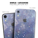 Abstract Blue Grungy Stars - Skin-Kit for the Apple iPhone XR, XS MAX, XS/X, 8/8+, 7/7+, 5/5S/SE (All iPhones Available)