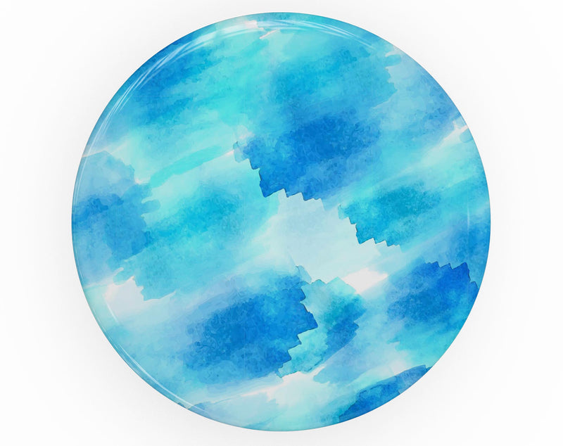 Abstract Blue Stroked Watercolour - Skin Kit for PopSockets and other Smartphone Extendable Grips & Stands