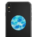 Abstract Blue Stroked Watercolour - Skin Kit for PopSockets and other Smartphone Extendable Grips & Stands
