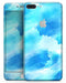 Abstract Blue Stroked Watercolour - Skin-kit for the iPhone 8 or 8 Plus