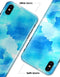 Abstract Blue Stroked Watercolour - iPhone X Clipit Case
