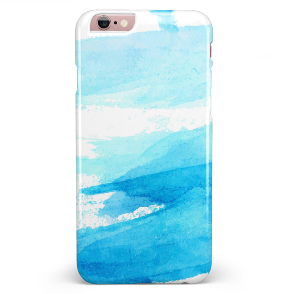 Abstract Blue Strokes iPhone 6/6s or 6/6s Plus INK-Fuzed Case