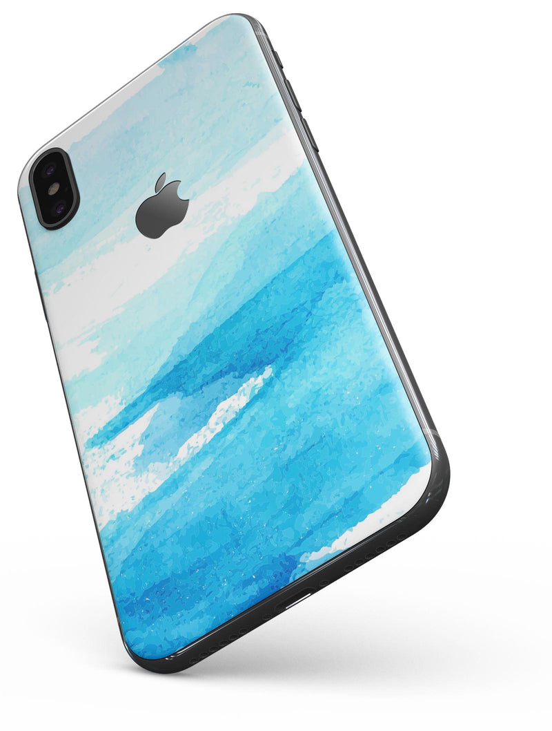 Abstract Blue Strokes - iPhone X Skin-Kit
