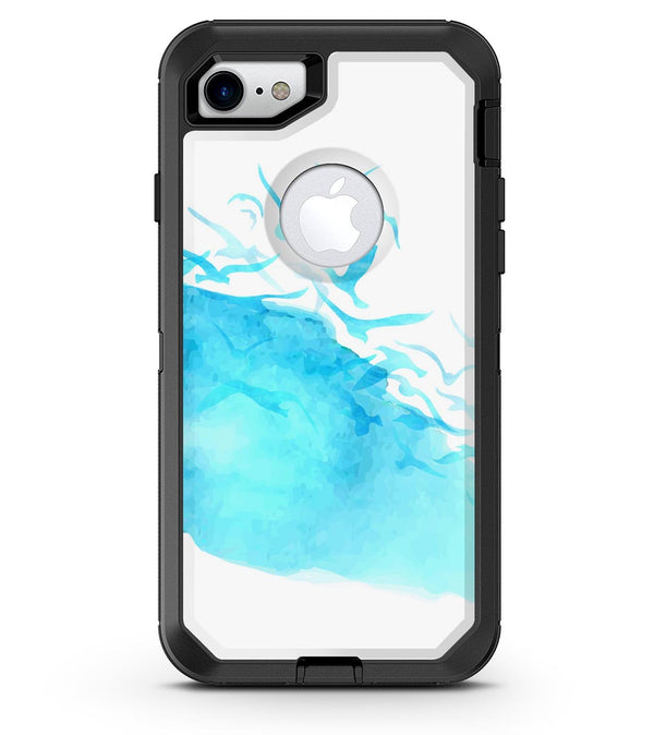 Abstract Blue Watercolor Seagull Swarm - iPhone 7 or 8 OtterBox Case & Skin Kits