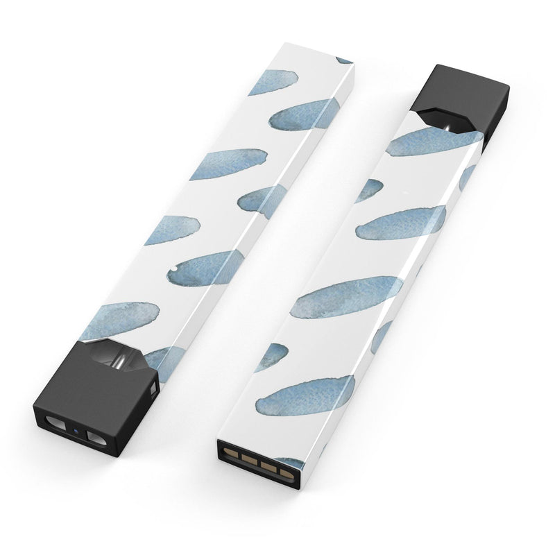 Abstract Blue Watercolor Strokes - Premium Decal Protective Skin-Wrap Sticker compatible with the Juul Labs vaping device