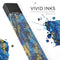 Abstract Blue Wet Paint - Premium Decal Protective Skin-Wrap Sticker compatible with the Juul Labs vaping device