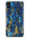 Abstract Blue Wet Paint - iPhone X Clipit Case