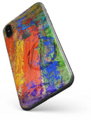 Abstract Bright Primary and Secondary Colored Oil Painting - iPhone X Skin-Kit