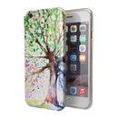 Abstract Colorful WaterColor Vivid Tree iPhone 6/6s or 6/6s Plus 2-Piece Hybrid INK-Fuzed Case