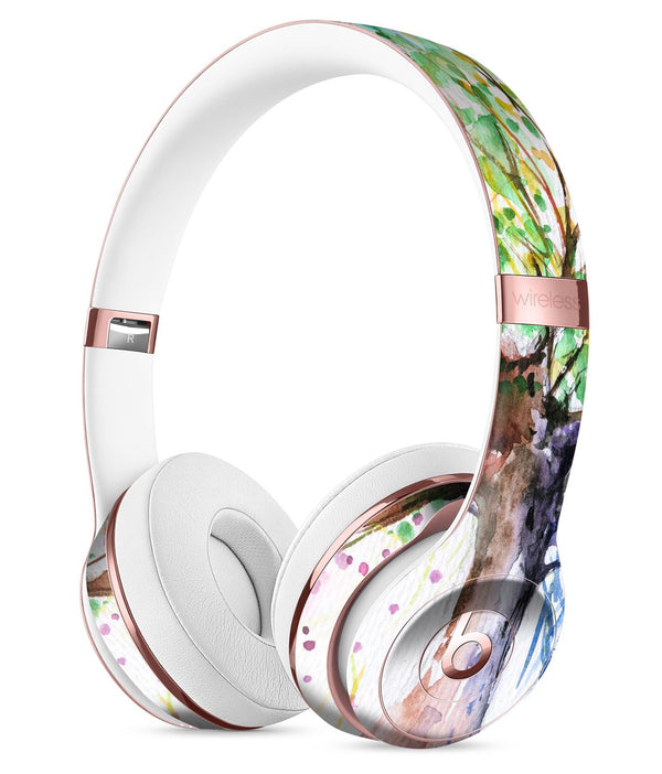 Abstract Colorful WaterColor Vivid Tree Full-Body Skin Kit for the Beats by Dre Solo 3 Wireless Headphones