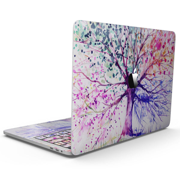 MacBook Pro with Touch Bar Skin Kit - Abstract_Colorful_WaterColor_Vivid_Tree_V2-MacBook_13_Touch_V9.jpg?