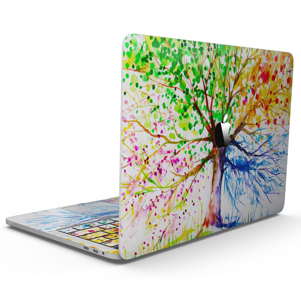 MacBook Pro with Touch Bar Skin Kit - Abstract_Colorful_WaterColor_Vivid_Tree_V3-MacBook_13_Touch_V9.jpg?