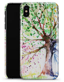 Abstract Colorful WaterColor Vivid Tree - iPhone X Clipit Case