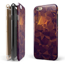 Abstract Copper Geometric Shapes iPhone 6/6s or 6/6s Plus 2-Piece Hybrid INK-Fuzed Case