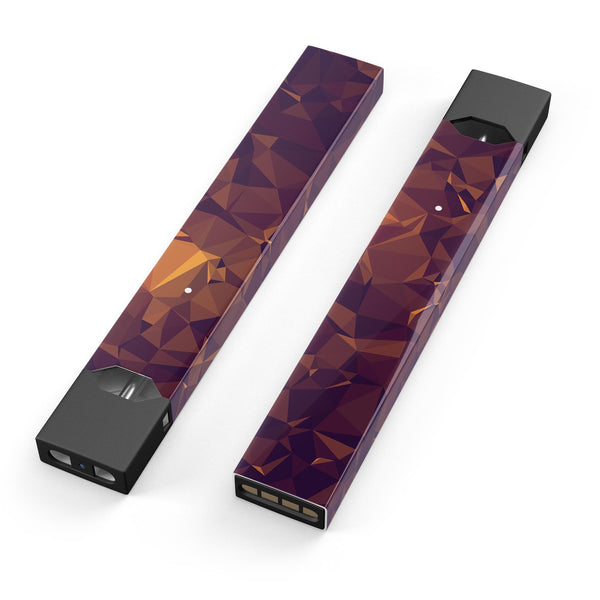Abstract Copper Geometric Shapes - Premium Decal Protective Skin-Wrap Sticker compatible with the Juul Labs vaping device