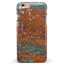 Abstract Cracked Burnt Paint iPhone 6/6s or 6/6s Plus INK-Fuzed Case