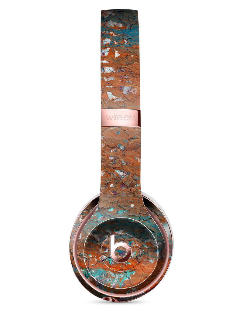 Abstract Cracked Burnt Paint Full-Body Skin Kit for the Beats by Dre Solo 3 Wireless Headphones