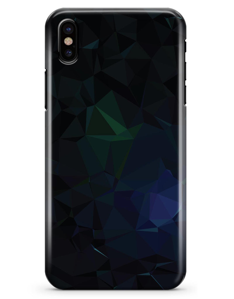 Abstract Dark Blue Geometric Shapes - iPhone X Clipit Case
