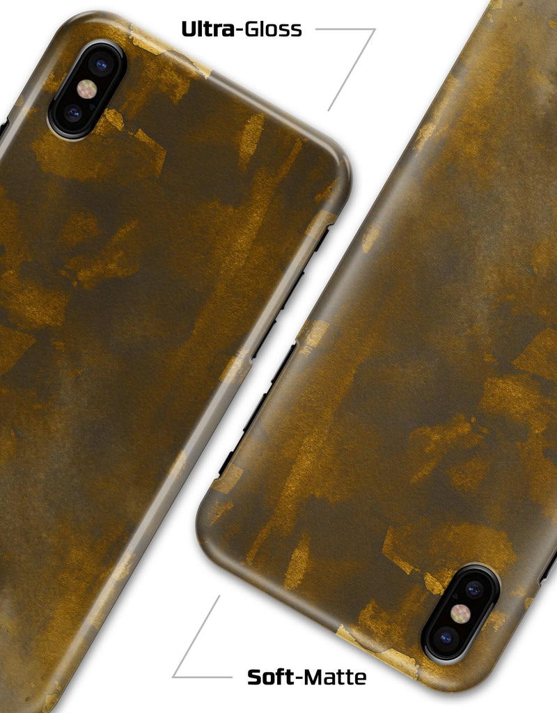 Abstract Dark Gray and Gold Shards - iPhone X Clipit Case
