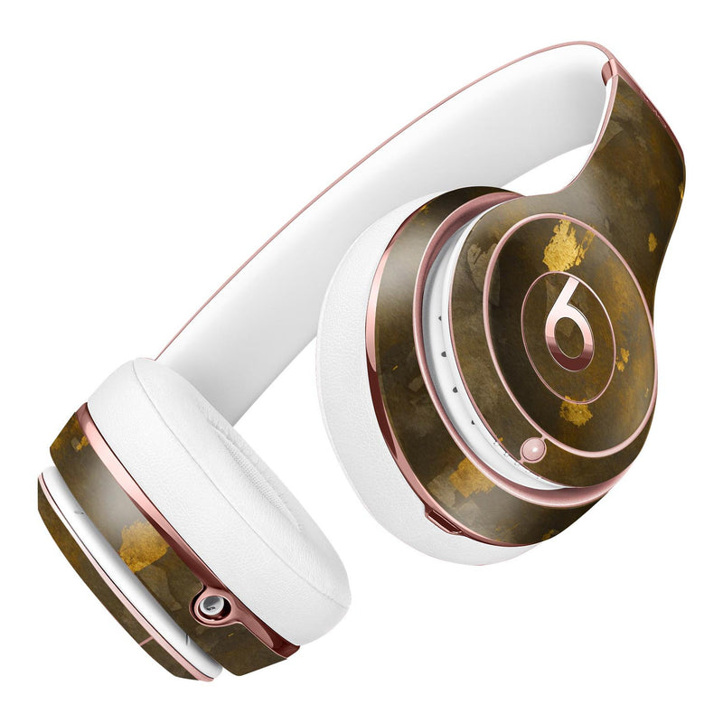 Abstract Dark Gray and Golden Specks Full-Body Skin Kit for the Beats by Dre Solo 3 Wireless Headphones