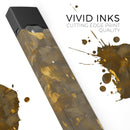 Abstract Dark Gray and Golden Specks - Premium Decal Protective Skin-Wrap Sticker compatible with the Juul Labs vaping device