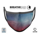 Abstract Fire & Ice V10 - Made in USA Mouth Cover Unisex Anti-Dust Cotton Blend Reusable & Washable Face Mask with Adjustable Sizing for Adult or Child