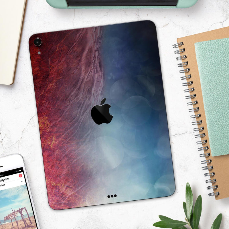 Abstract Fire & Ice V10 - Full Body Skin Decal for the Apple iPad Pro 12.9", 11", 10.5", 9.7", Air or Mini (All Models Available)