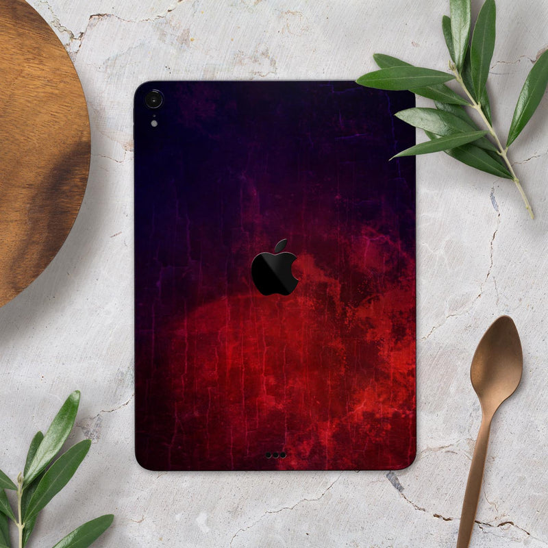 Abstract Fire & Ice V16 - Full Body Skin Decal for the Apple iPad Pro 12.9", 11", 10.5", 9.7", Air or Mini (All Models Available)
