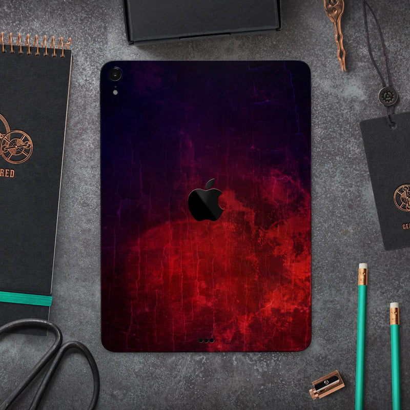 Abstract Fire & Ice V16 - Full Body Skin Decal for the Apple iPad Pro 12.9", 11", 10.5", 9.7", Air or Mini (All Models Available)