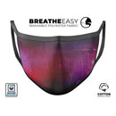 Abstract Fire & Ice V3 - Made in USA Mouth Cover Unisex Anti-Dust Cotton Blend Reusable & Washable Face Mask with Adjustable Sizing for Adult or Child