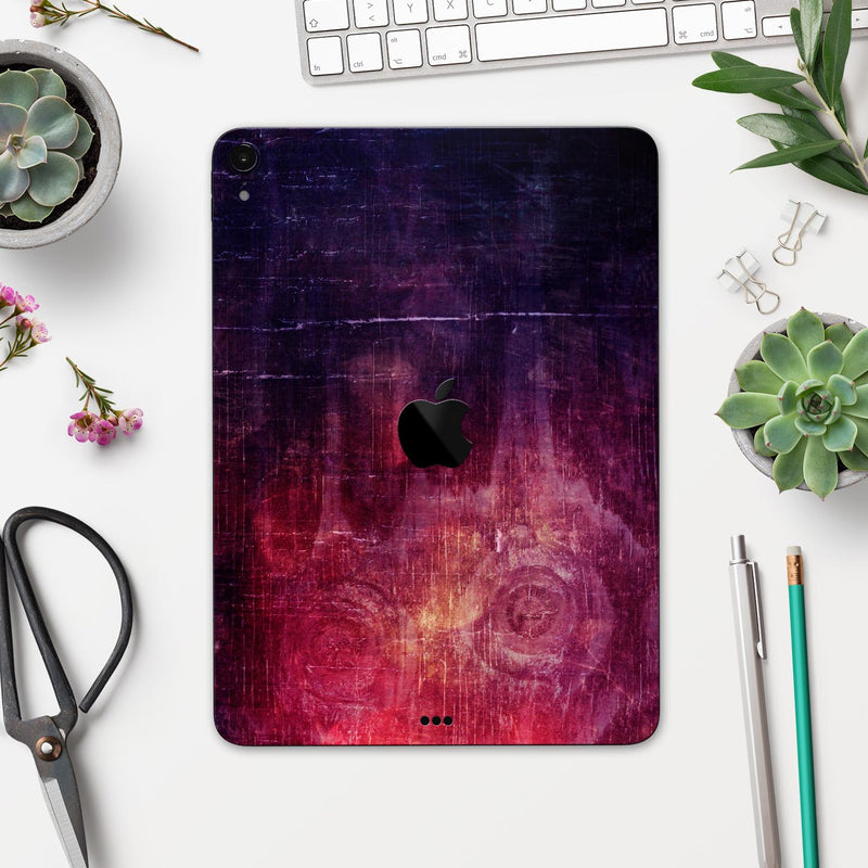 Abstract Fire & Ice V6 - Full Body Skin Decal for the Apple iPad Pro 12.9", 11", 10.5", 9.7", Air or Mini (All Models Available)