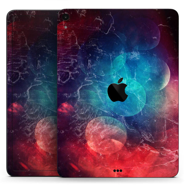 Abstract Fire & Ice V7 - Full Body Skin Decal for the Apple iPad Pro 12.9", 11", 10.5", 9.7", Air or Mini (All Models Available)