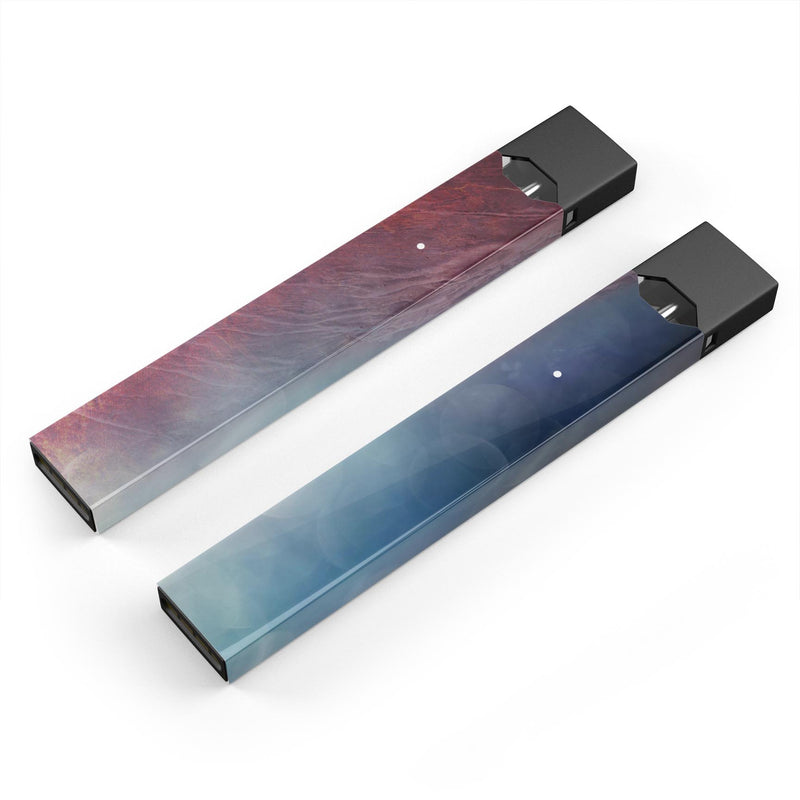 Abstract Fire & Ice V10 - Premium Decal Protective Skin-Wrap Sticker compatible with the Juul Labs vaping device