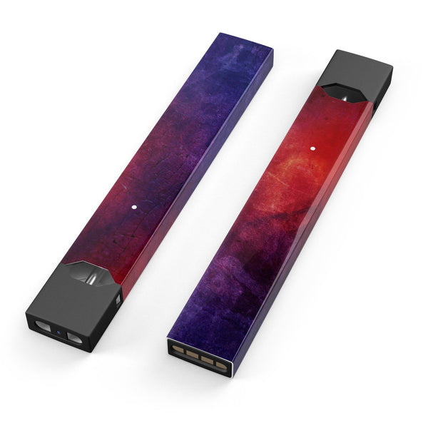 Abstract Fire & Ice V13 - Premium Decal Protective Skin-Wrap Sticker compatible with the Juul Labs vaping device
