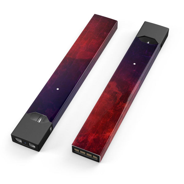 Abstract Fire & Ice V16 - Premium Decal Protective Skin-Wrap Sticker compatible with the Juul Labs vaping device