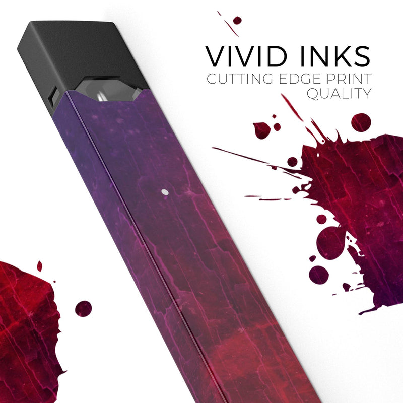 Abstract Fire & Ice V2 - Premium Decal Protective Skin-Wrap Sticker compatible with the Juul Labs vaping device