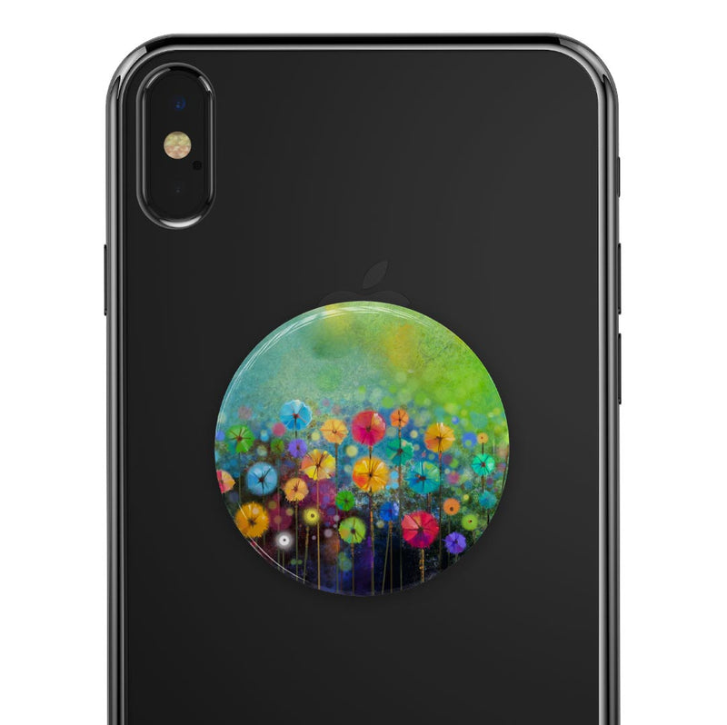 Abstract Flower Meadow - Skin Kit for PopSockets and other Smartphone Extendable Grips & Stands