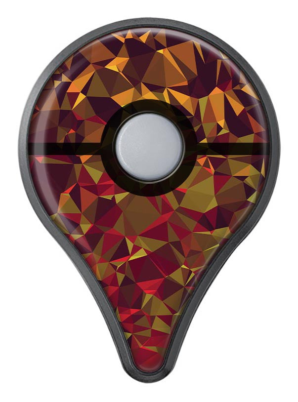 Abstract Geometric Lava Triangles Pokémon GO Plus Vinyl Protective Decal Skin Kit