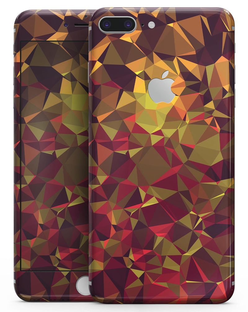 Abstract Geometric Lava Triangles - Skin-kit for the iPhone 8 or 8 Plus