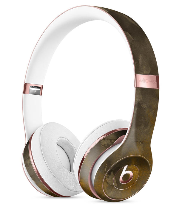 Abstract Golden Fire with Smoke Full-Body Skin Kit for the Beats by Dre Solo 3 Wireless Headphones