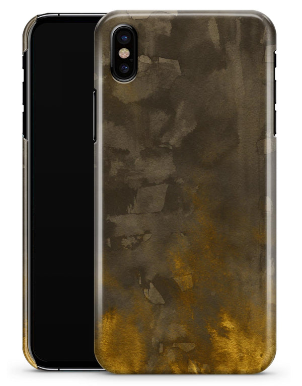 Abstract Golden Fire with Smoke - iPhone X Clipit Case