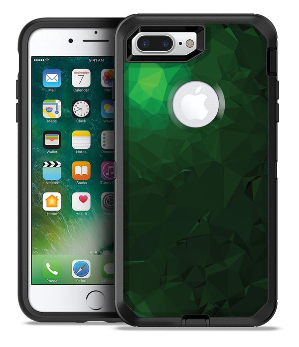 Abstract Green Geometric Shapes - iPhone 7 or 7 Plus Commuter Case Skin Kit