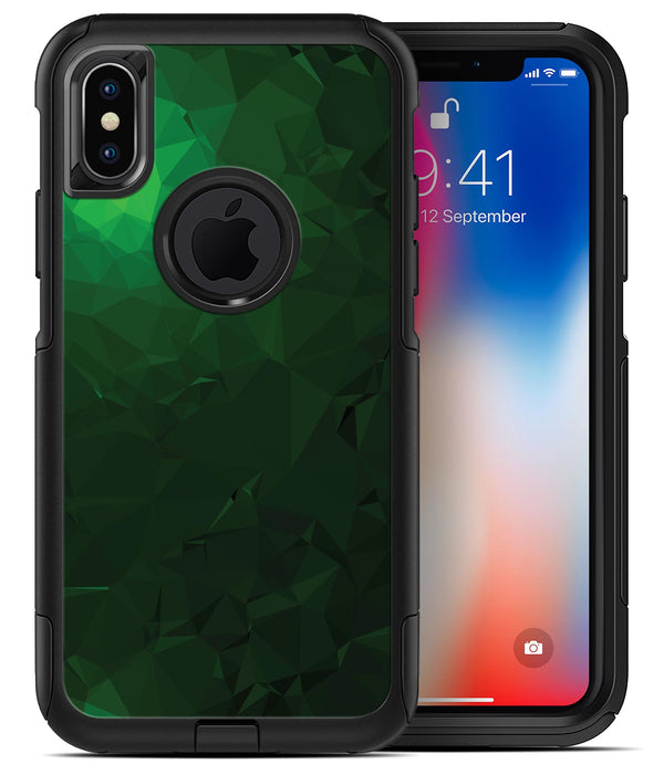 Abstract Green Geometric Shapes - iPhone X OtterBox Case & Skin Kits