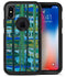 Abstract Green Plaid Paint Wall - iPhone X OtterBox Case & Skin Kits