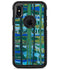 Abstract Green Plaid Paint Wall - iPhone X OtterBox Case & Skin Kits