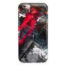 Abstract Grungy Oil Mess iPhone 6/6s or 6/6s Plus 2-Piece Hybrid INK-Fuzed Case
