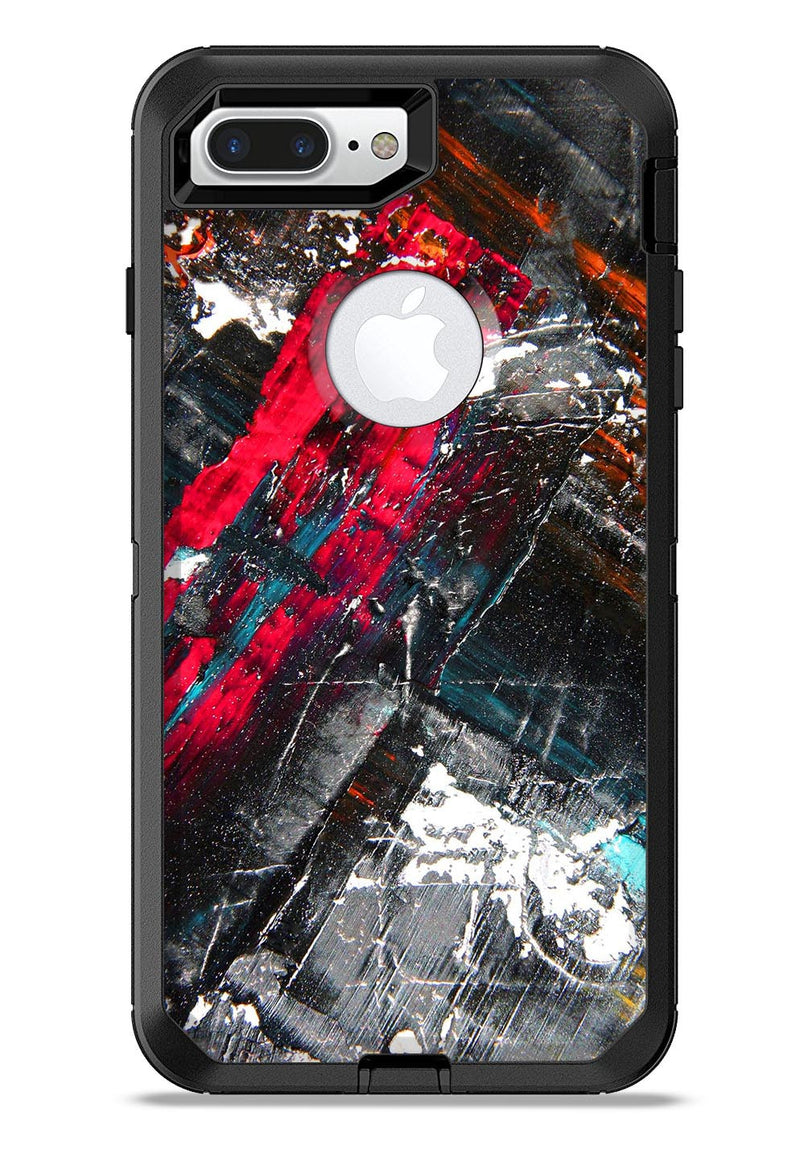 Abstract Grungy Oil Mess - iPhone 7 or 7 Plus Commuter Case Skin Kit