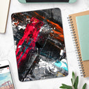 Abstract Grungy Oil Mess - Full Body Skin Decal for the Apple iPad Pro 12.9", 11", 10.5", 9.7", Air or Mini (All Models Available)