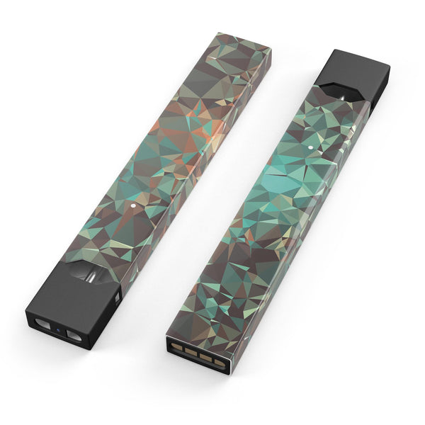 Abstract MultiColor Geometric Shapes Pattern - Premium Decal Protective Skin-Wrap Sticker compatible with the Juul Labs vaping device